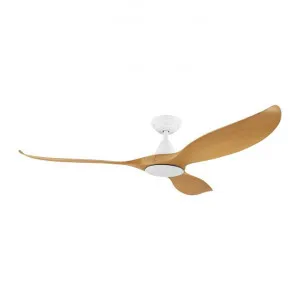 Noosa Indoor / Outdoor DC Ceiling Fan with Remote, 150cm/60", White / Bamboo by Eglo, a Ceiling Fans for sale on Style Sourcebook
