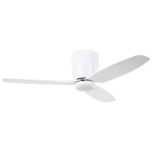 Seacliff Indoor / Outdoor DC Hugger Ceiling Fan with CCT LED Light & Remote, 112cm/44", White by Eglo, a Ceiling Fans for sale on Style Sourcebook
