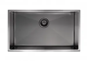 Meir | LAVELLO by MEIR | GUNMETAL BLACK KITCHEN SINK - SINGLE BOWL 760 X 440 by LAVELLO by MEIR, a Kitchen Sinks for sale on Style Sourcebook