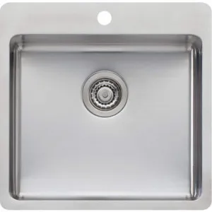 Sonetto Single Large Bowl Topmount Sink 1Th | Made From Stainless Steel | 39L By Oliveri by Oliveri, a Kitchen Sinks for sale on Style Sourcebook
