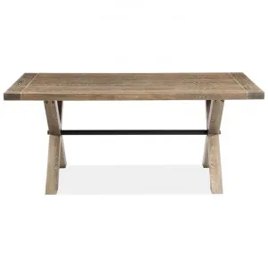 Aberdeen Elm Timber Trestle Dining Table, 190cm by Dodicci, a Dining Tables for sale on Style Sourcebook