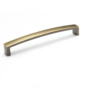 Momo New Hampton D Handle - Dark Brushed Brass by Momo Handles, a Cabinet Hardware for sale on Style Sourcebook