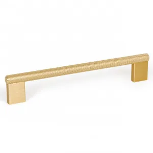 Momo Graf Knurled D Handle - Brushed Dark Brass by Momo Handles, a Cabinet Hardware for sale on Style Sourcebook