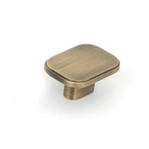 Momo Aspen Solid Brass Knob 40mm In Dark Brushed Brass by Momo Handles, a Cabinet Hardware for sale on Style Sourcebook