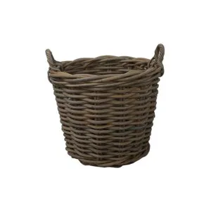 Grove Rattan Round Firewood Basket by French Country Collection, a Baskets & Boxes for sale on Style Sourcebook