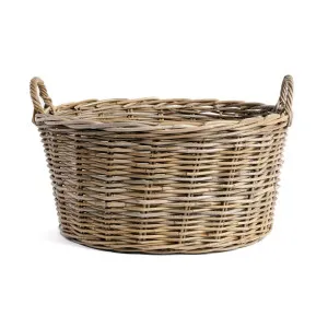 Highgate Rattan Round Low Basket, Large by Wicka, a Baskets & Boxes for sale on Style Sourcebook