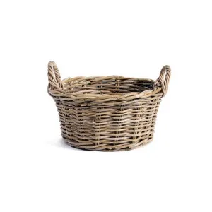 Highgate Rattan Round Low Basket, Small by Wicka, a Baskets & Boxes for sale on Style Sourcebook
