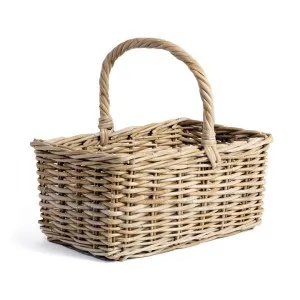 Harrington Rattan Rectangular Carry Basket, Large by Wicka, a Baskets & Boxes for sale on Style Sourcebook