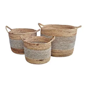 Reed 3 Piece Woven Basket Set by j.elliot HOME, a Baskets & Boxes for sale on Style Sourcebook