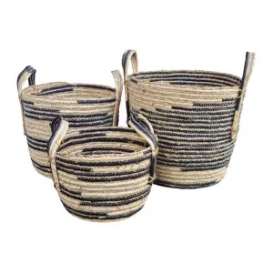 Omari 3 Piece Woven Basket Set by j.elliot HOME, a Baskets & Boxes for sale on Style Sourcebook