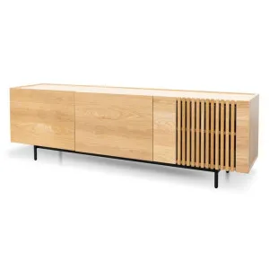 Onito 180cm TV Entertainment Unit - Natural with Black Legs by Interior Secrets - AfterPay Available by Interior Secrets, a Entertainment Units & TV Stands for sale on Style Sourcebook