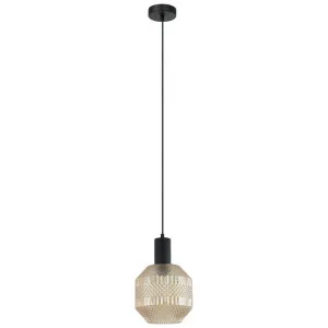 Maraca Glass Pendant Light, Black / Amber by CLA Ligthing, a Pendant Lighting for sale on Style Sourcebook
