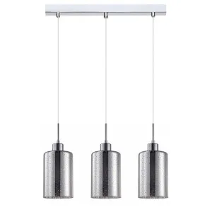 Espejo Glass Bar Pendant Light, 3 Light, Dotted Effect, Chrome by CLA Ligthing, a Pendant Lighting for sale on Style Sourcebook