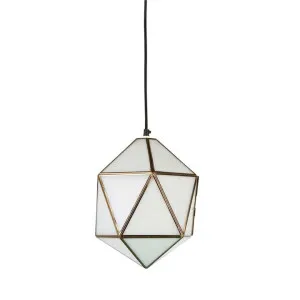 Valentine Brass & Glass Pendant Light by Emac & Lawton, a Pendant Lighting for sale on Style Sourcebook
