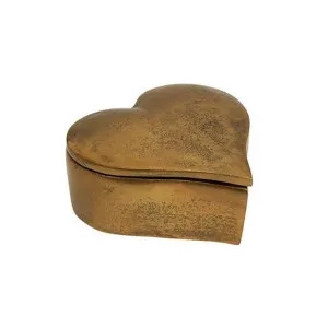 Salles Metal Heart Trinket Box, Antique Gold by French Country Collection, a Decorative Boxes for sale on Style Sourcebook