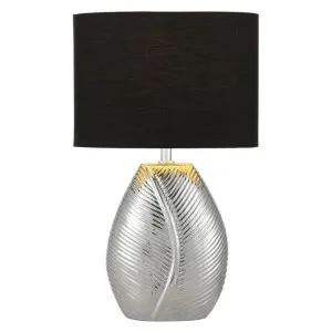 Klee Ceramic Base Table Lamp, Chrome by Telbix, a Table & Bedside Lamps for sale on Style Sourcebook