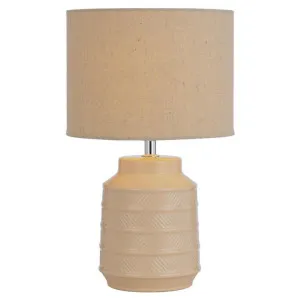 Shelby Ceramic Base Table Lamp by Telbix, a Table & Bedside Lamps for sale on Style Sourcebook