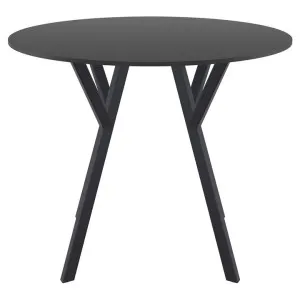 Siesta Max Commercial Grade Indoor / Outdoor Round Dining Table, 90cm, Black by Siesta, a Dining Tables for sale on Style Sourcebook