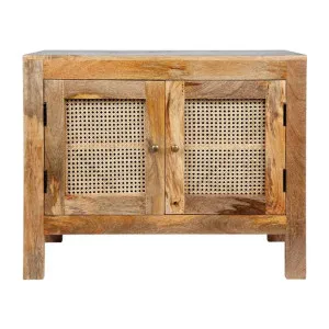 Byron Mango Wood & Rattan 2 Door Sideboard, 90cm by Fobbio Home, a Sideboards, Buffets & Trolleys for sale on Style Sourcebook