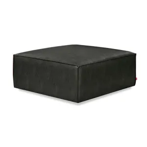 Mix Vegan Leather Square Ottoman, Licorice by Gus, a Ottomans for sale on Style Sourcebook