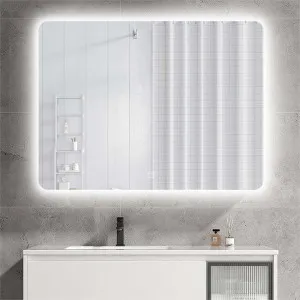 Hudson Backlit Rectangle Wall Mirror, 80cm by The Chic Home, a Mirrors for sale on Style Sourcebook