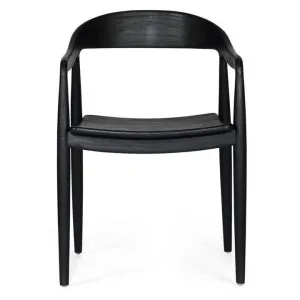 Forster Teak Timber Dining Armchair, Black by Ambience Interiors, a Dining Chairs for sale on Style Sourcebook