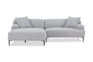 Jaxson Left Chaise Sofa, Grey, by Lounge Lovers by Lounge Lovers, a Sofas for sale on Style Sourcebook