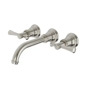 Cromford Wall Basin/Bath Set In Brushed Nickel By Phoenix by PHOENIX, a Bathroom Taps & Mixers for sale on Style Sourcebook