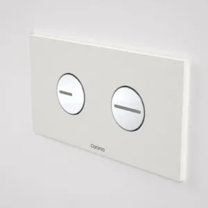 Round Dual Flush Plate And Button | Made From Plastic In White By Caroma by Caroma, a Toilets & Bidets for sale on Style Sourcebook
