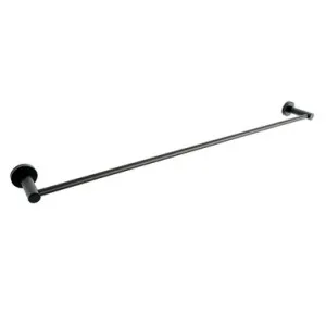 Bloom Single Towel Rail 750mm Matte | Made From Brass In Black By ADP by ADP, a Towel Rails for sale on Style Sourcebook