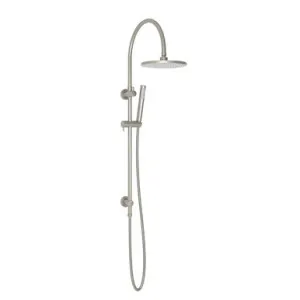 Soul Goosneck Twin Shower Set Brush In Nickel By ADP by ADP, a Showers for sale on Style Sourcebook