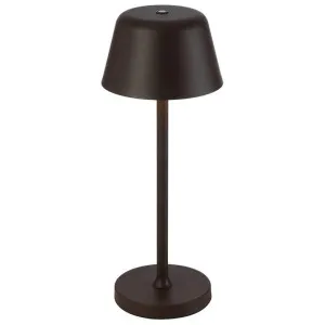 Briana IP54 Indoor / Outdoor Rechargeable LED Touch Table Lamp, CCT, Brown by Telbix, a Table & Bedside Lamps for sale on Style Sourcebook