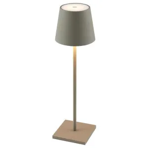 Clio IP54 Indoor / Outdoor Rechargeable LED Touch Table Lamp, Grey by Telbix, a Table & Bedside Lamps for sale on Style Sourcebook