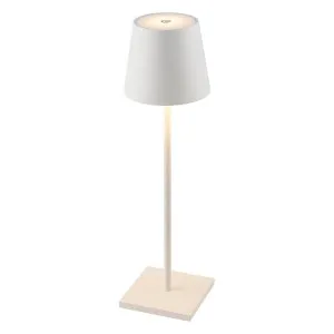 Clio IP54 Indoor / Outdoor Rechargeable LED Touch Table Lamp, White by Telbix, a Table & Bedside Lamps for sale on Style Sourcebook