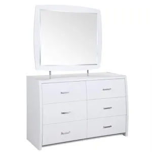 Whitney Wooden 6 Drawer Dressing Table with Mirror by Brighton Home, a Dressers & Chests of Drawers for sale on Style Sourcebook