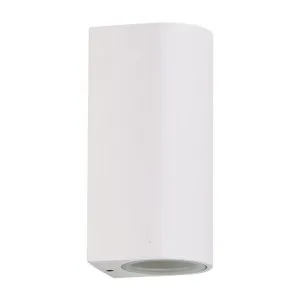 Hera IP54 Exterior Up / Down Wall Light, White by Oriel Lighting, a Outdoor Lighting for sale on Style Sourcebook