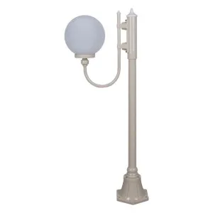 Lisbon Italian Made IP43 Exterior Up Post Light, 1 Light, Style A, 126cm, Beige by Domus Lighting, a Lanterns for sale on Style Sourcebook