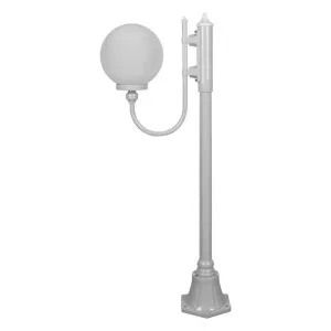 Lisbon Italian Made IP43 Exterior Up Post Light, 1 Light, Style A, 126cm, White by Domus Lighting, a Lanterns for sale on Style Sourcebook