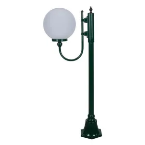 Lisbon Italian Made IP43 Exterior Up Post Light, 1 Light, Style B, 126cm, Green by Domus Lighting, a Lanterns for sale on Style Sourcebook