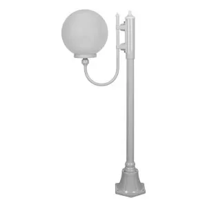 Lisbon Italian Made IP43 Exterior Up Post Light, 1 Light, Style B, 126cm, White by Domus Lighting, a Lanterns for sale on Style Sourcebook