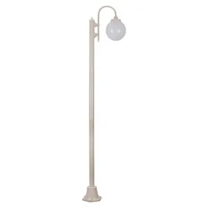 Lisbon Italian Made IP43 Exterior Down Post Light, 1 Light, Style A, 228cm, Beige by Domus Lighting, a Lanterns for sale on Style Sourcebook
