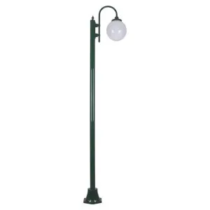 Lisbon Italian Made IP43 Exterior Down Post Light, 1 Light, Style A, 228cm, Green by Domus Lighting, a Lanterns for sale on Style Sourcebook