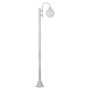 Lisbon Italian Made IP43 Exterior Down Post Light, 1 Light, Style A, 228cm, White by Domus Lighting, a Lanterns for sale on Style Sourcebook