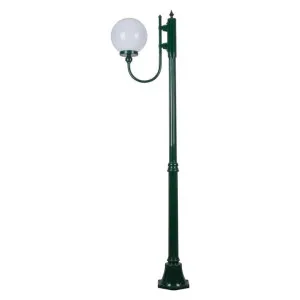 Lisbon Italian Made IP43 Exterior Up Post Light, 1 Light, Style A, 189cm, Green by Domus Lighting, a Lanterns for sale on Style Sourcebook