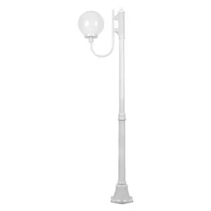 Lisbon Italian Made IP43 Exterior Up Post Light, 1 Light, Style A, 189cm, White by Domus Lighting, a Lanterns for sale on Style Sourcebook