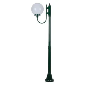 Lisbon Italian Made IP43 Exterior Up Post Light, 1 Light, Style B, 189cm, Green by Domus Lighting, a Lanterns for sale on Style Sourcebook