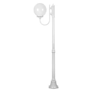 Lisbon Italian Made IP43 Exterior Up Post Light, 1 Light, Style B, 189cm, White by Domus Lighting, a Lanterns for sale on Style Sourcebook