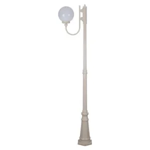 Lisbon Italian Made IP43 Exterior Up Post Light, 1 Light, Style A, 225cm, Beige by Domus Lighting, a Lanterns for sale on Style Sourcebook