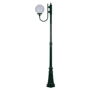 Lisbon Italian Made IP43 Exterior Up Post Light, 1 Light, Style A, 225cm, Green by Domus Lighting, a Lanterns for sale on Style Sourcebook