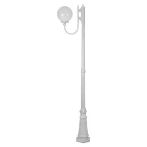 Lisbon Italian Made IP43 Exterior Up Post Light, 1 Light, Style A, 225cm, White by Domus Lighting, a Lanterns for sale on Style Sourcebook